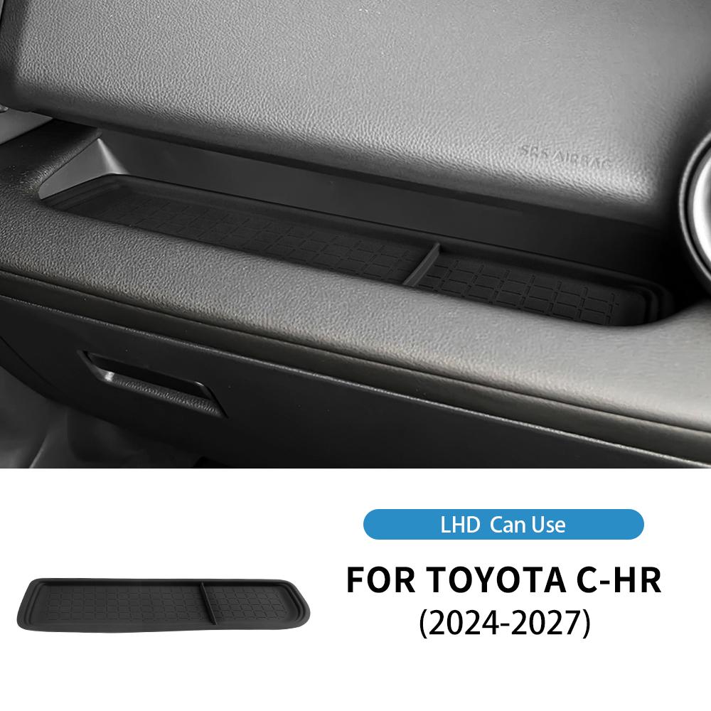 For TOYOTA C-HR 2024 2025 2026 2027 Car Center Console Armrest Storage Tray Anti-scratch Wearproof Silicone Decor Accessories