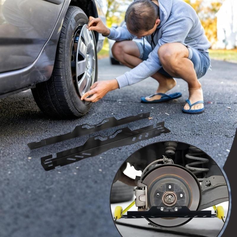 Wheel Alignment Measurement Tool Toe Alignment Tool Plate Wheel Alignment Tool with 2pcs 5m Tape Measure Car Repair Tool