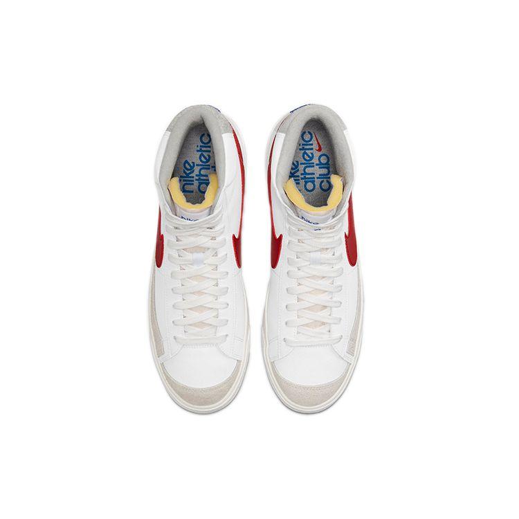 Nike Blazer Mid 77 White Phantom Gym Red Мужские кроссовки Светло-дымчато-серые DH7694-100