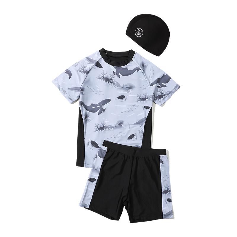 Комплект летнего купальника для мальчиков 2025: Стильные раздельные купальники и плавки для подростков и детей