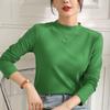 Half High Collar Long Sleeve  T-Shirts Women Top Autumn Winter Solid Loose Modal T-shirt Top