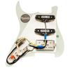 Musiclily Pro HSS Pre-Wired Pickguard with Artec Alnico 5 Pickups 3-Ply Aged White