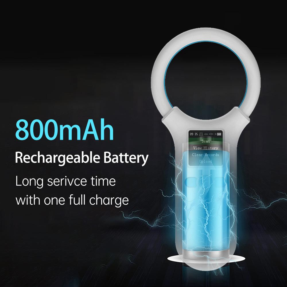 Animal Microchip Pet Tag Scanner ID Reader RFID EMID Animal Handheld Chip Reader BT+USB+2.4G