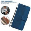 For iPhone 17 Pro Max Case Geometry Pattern Leather Wallet Phone Cover with Wrist Strap