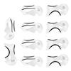 10pcs Pro Eyeliner Stencil Kit Eyebrows Template Shaping Tools Frames Card Eye Shadow Makeup Tool