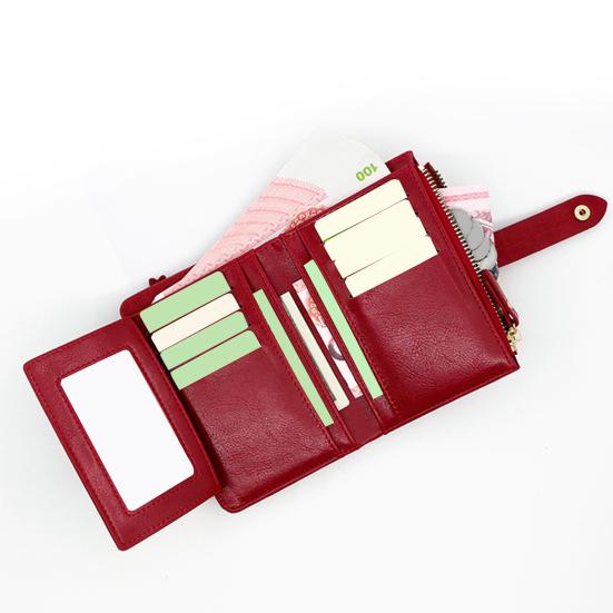 Женский кошелек на пуговицах, мини-женский маленький кошелек для монет, держатель для карт