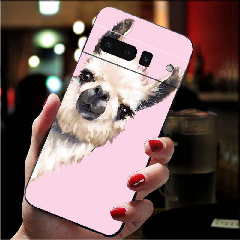 Lama Alpacas Animal Phone Case For Google Pixel 10 Pro 9 Pro XL 9A 8 7 6 Pro Pixel 8A 7A 6A Pixel 8 7 6 5