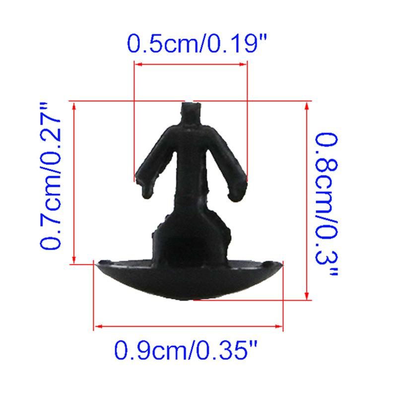 10 зажимов для Nissan Qashqai X-trail Dualis Rogue Sport 2013-на резиновые уплотнения задней двери, накладка, уплотнитель, фиксатор, заклепка