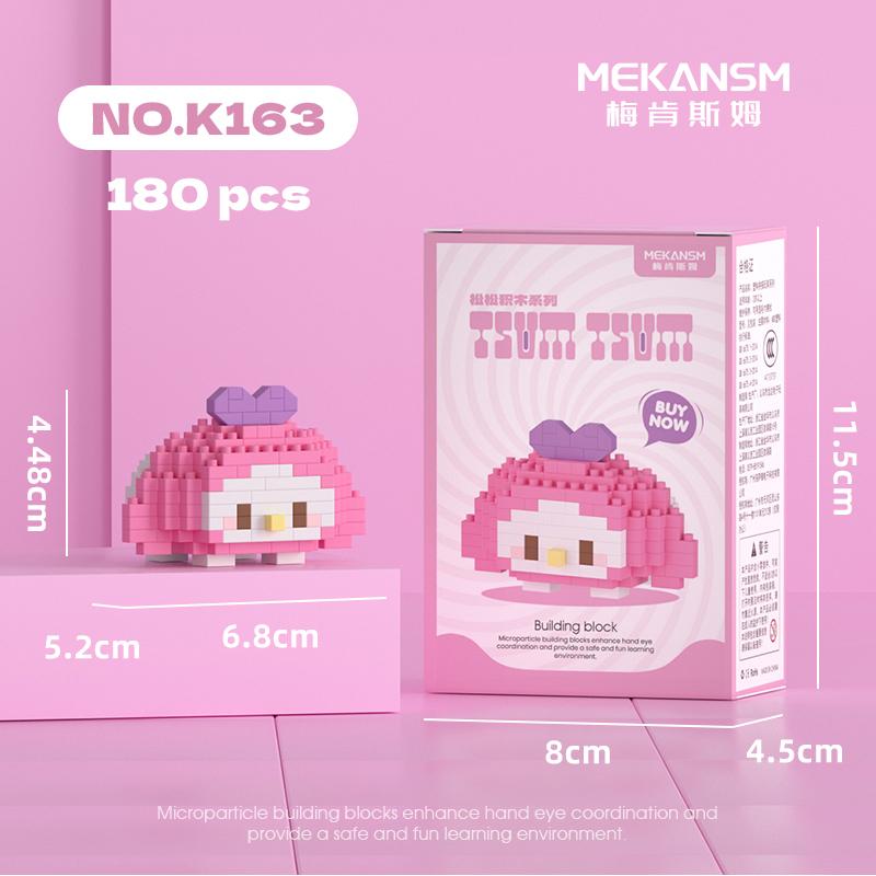 Мини строительные блоки Disney Sanrio, фигурки аниме, бриллиантовые кубики, Микки Маус, Минни Маус, Дональд Дак, Хелло Китти, DIY игрушки, подарки на фестиваль