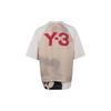 Y-3 SS21 Футболка с круглым вырезом и коротким рукавом с принтом логотипа на спине, мужские топы, цвет белый GV6082