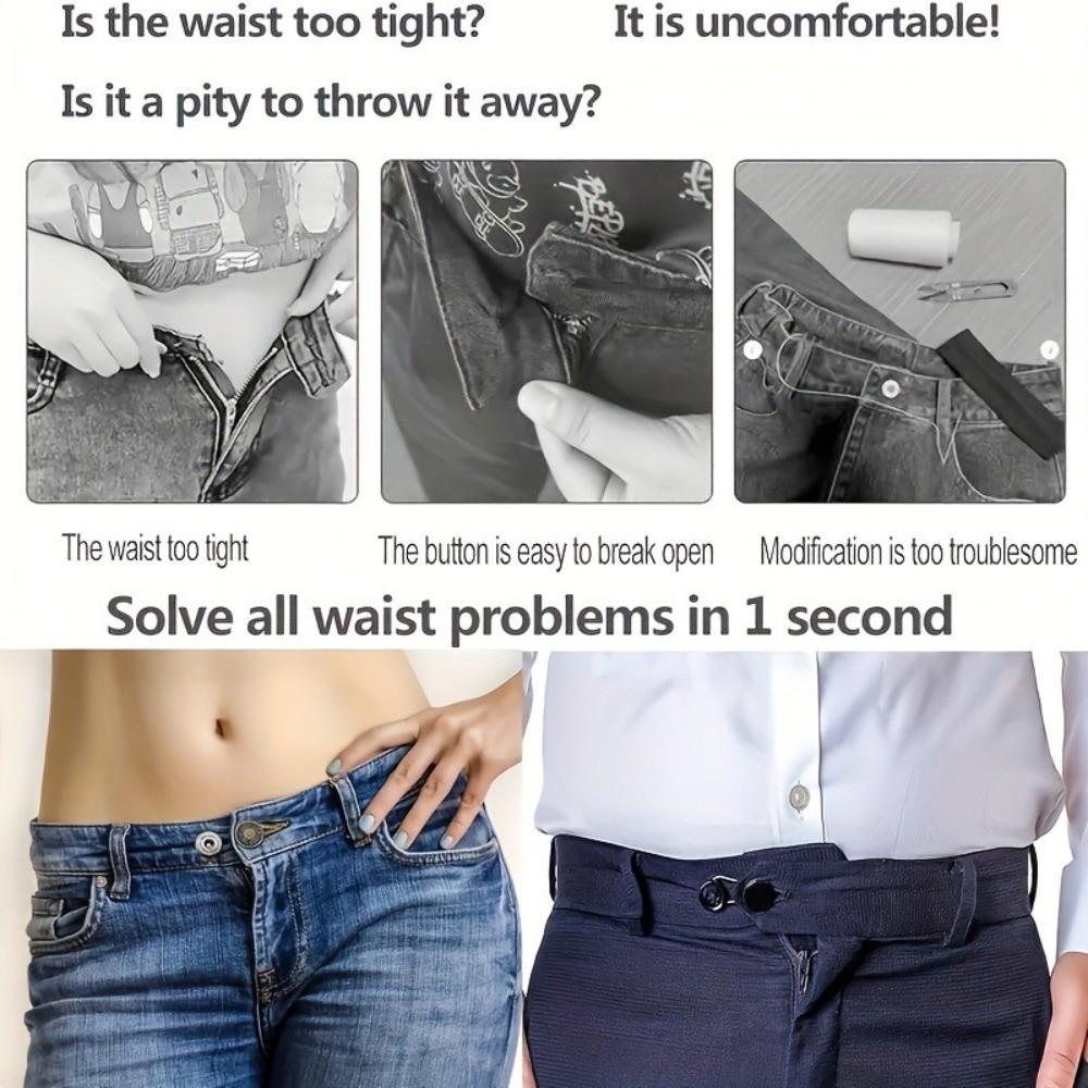 12/16/24/26 pcs Metal Button Extenders Button Style Waistband Expander No Sew Extensions  for Jeans