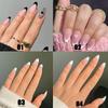 Press On Nails Manicure Tool Artificial Nail Tips French Fake Nails Wearable Almond False Nails