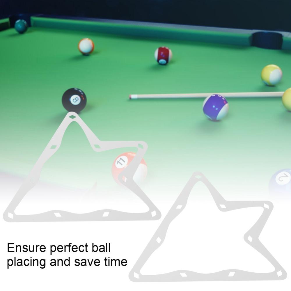 6Pcs White Pool Rack Sheet Smooth Surface Ball Rack Sheet Positioning Rack  Pool Table Use