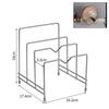 Стойка для полки, многослойная, экономящая место, нержавеющая разделочная доска, практичный кухонный органайзер, держатель для крышки кастрюли, железный арт-дом