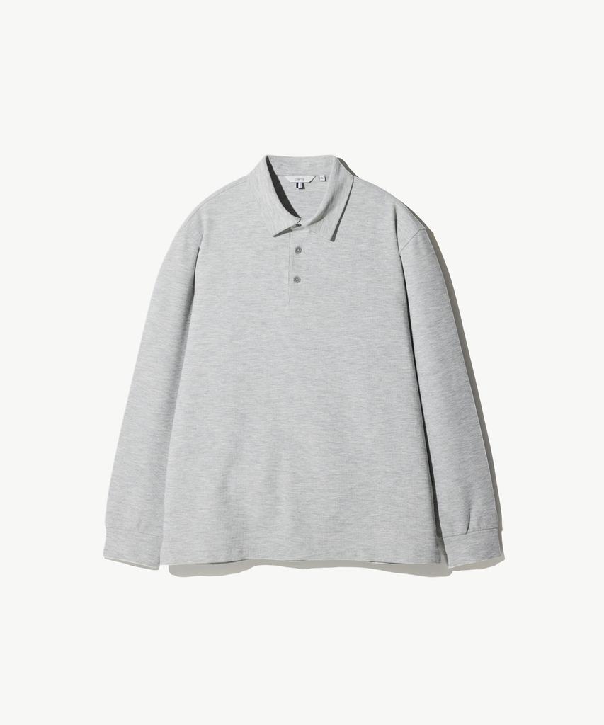 STCO Diems Ripple Knit Collar T-Shirt_Gray (Classic Fit)_Dtsxz04Csg