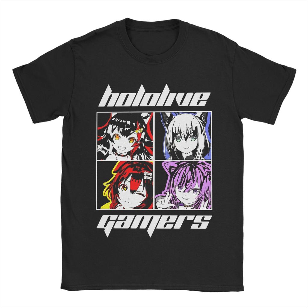 Hololive Gamers 21356779741626 Graphic T Shirt for Men Women Pure Cotton Tee Shirt Clothes