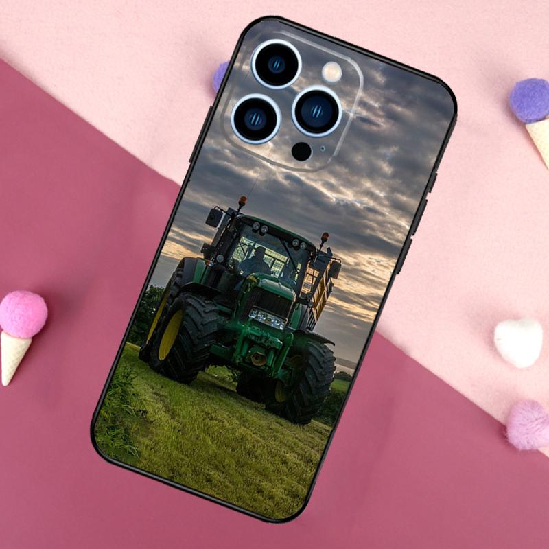 Фермерский Трактор Чехол для iPhone 15 16 Pro Max 11 12 13 Mini 14 15 Pro Max 15 Plus XR 16e Задняя Крышка Телефона