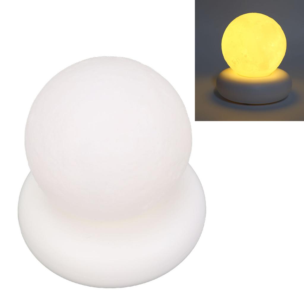 Moon Night Light Rechargeable Soft Lighting Tap Control Bedside Night Light for Bedroom