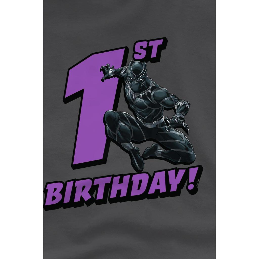 Black Panther Childrens/Kids 1st Birthday T-Shirt
