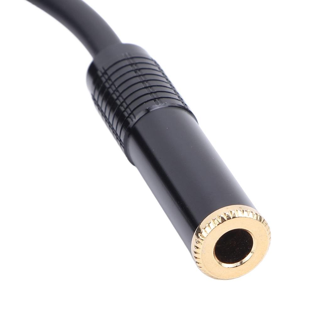 Gold Plated 3Pin XLR Male to Dual 6.35mm Female Microphone