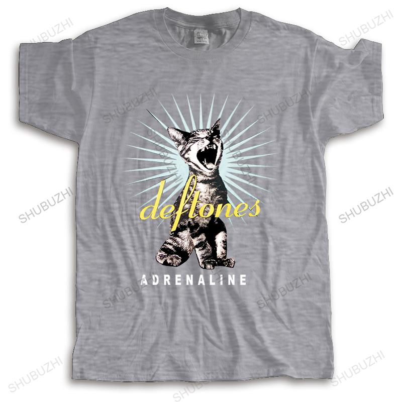 New Arrived Streetwear Tshirt Men Summer Top Tees DEFTONES ADRENALINE Mens High Quality T-shirt Brand Clothing Euro Size TOPS