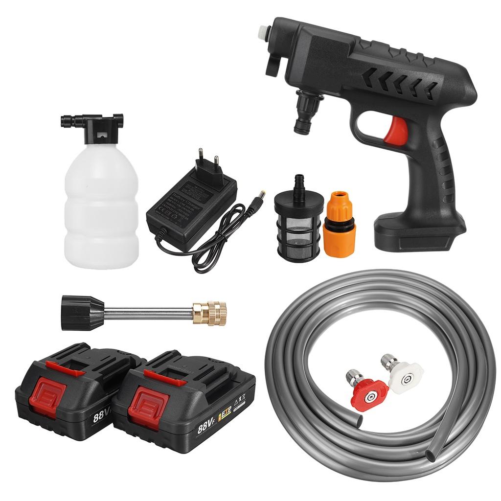 88VF Беспроводная мойка высокого давления Водяные пистолеты-распылители с аккумулятором 16000 мАч Машина для мойки и чистки автомобилей для аккумулятора 18 В 1300 Вт