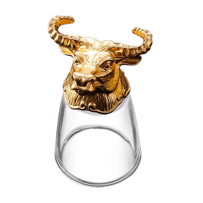 Набор бокалов для вина по знаку зодиака, чарка для байцзю, один бокал, прочное стекло, винный бокал, хрустальный бокал, маленький винный бокал, 1 два бокала можно