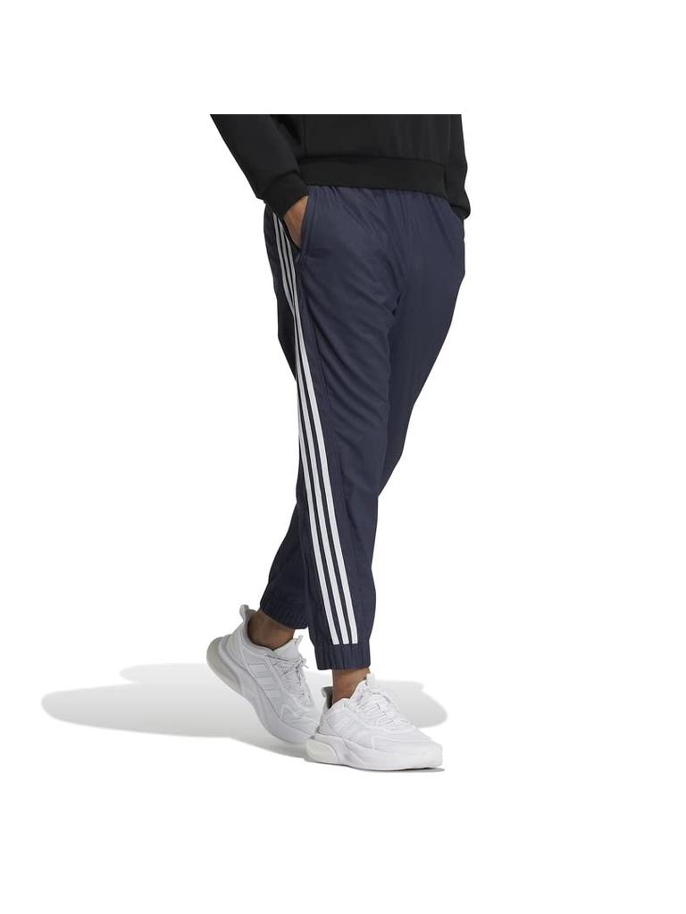 Adidas Stretch Track Legend Size M Men's Denim-Look Pants, BXF23, Ink/White (IA9386),