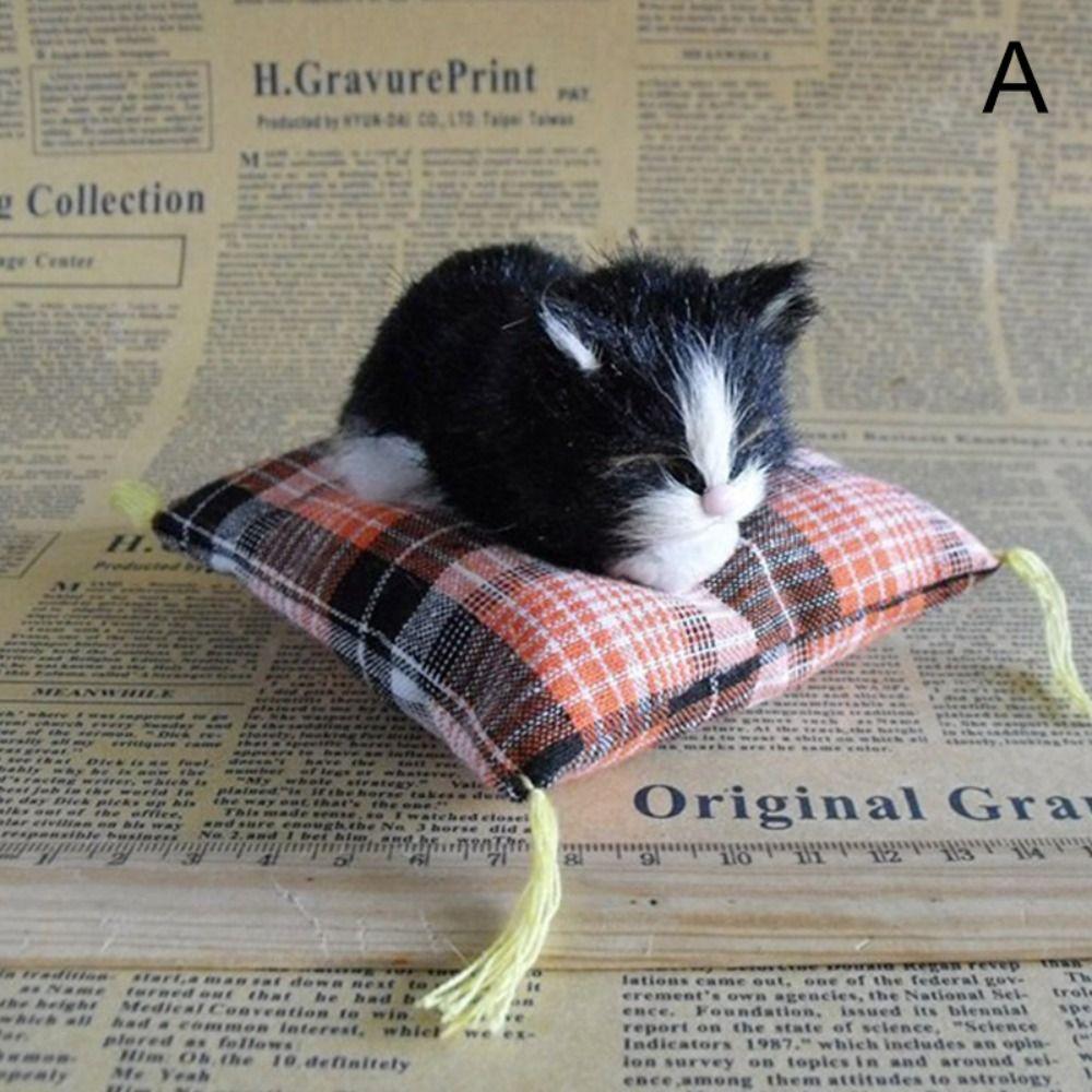 Birthday Gift Creative Creative Decoration Cat Ornaments Simulation Cat Plush Cats Fake Cats