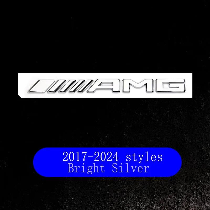 DHP3  New 2025 Hot AMG Logo Car Tail Trunk Auto Emblem Sticker Accessories For Mercedes Benz Brabus Smart Maybach W204 GLC CLA W205 W2