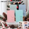 240 Card Slots Business Card Book Business Card Movie Ticket Book 3 Inch Polaroid Photo Album Folder Storage Book