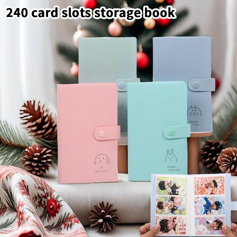 240 Card Slots Business Card Book Business Card Movie Ticket Book 3 Inch Polaroid Photo Album Folder Storage Book