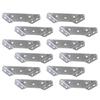 12 Pcs Shelf Bracket Connection Corner Trapezoid Angle Trapeziform Brace Square Code Brackets 90 Degree Support