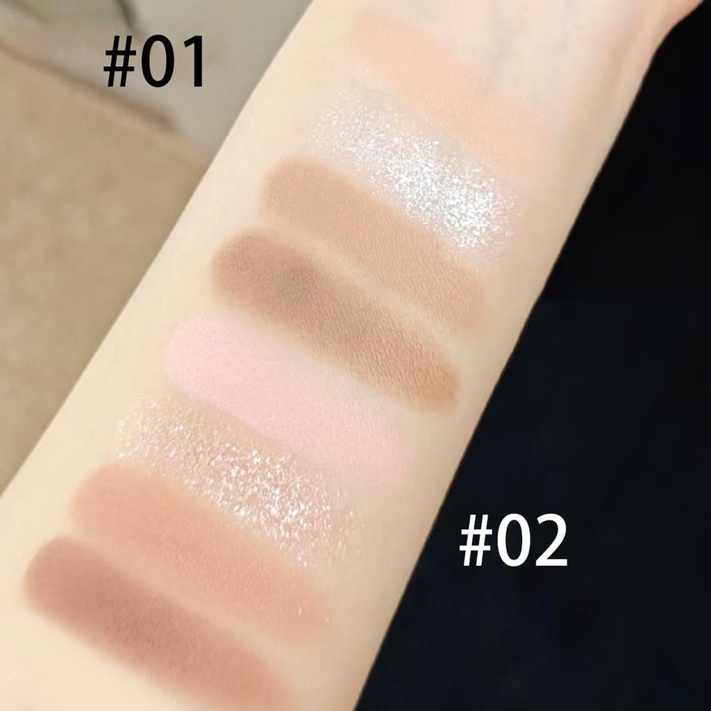 LITTLE ONDINE LumeCraft Eye Sculpt Quad 02 Whisper Blushpink 4.5г/0.16 унц