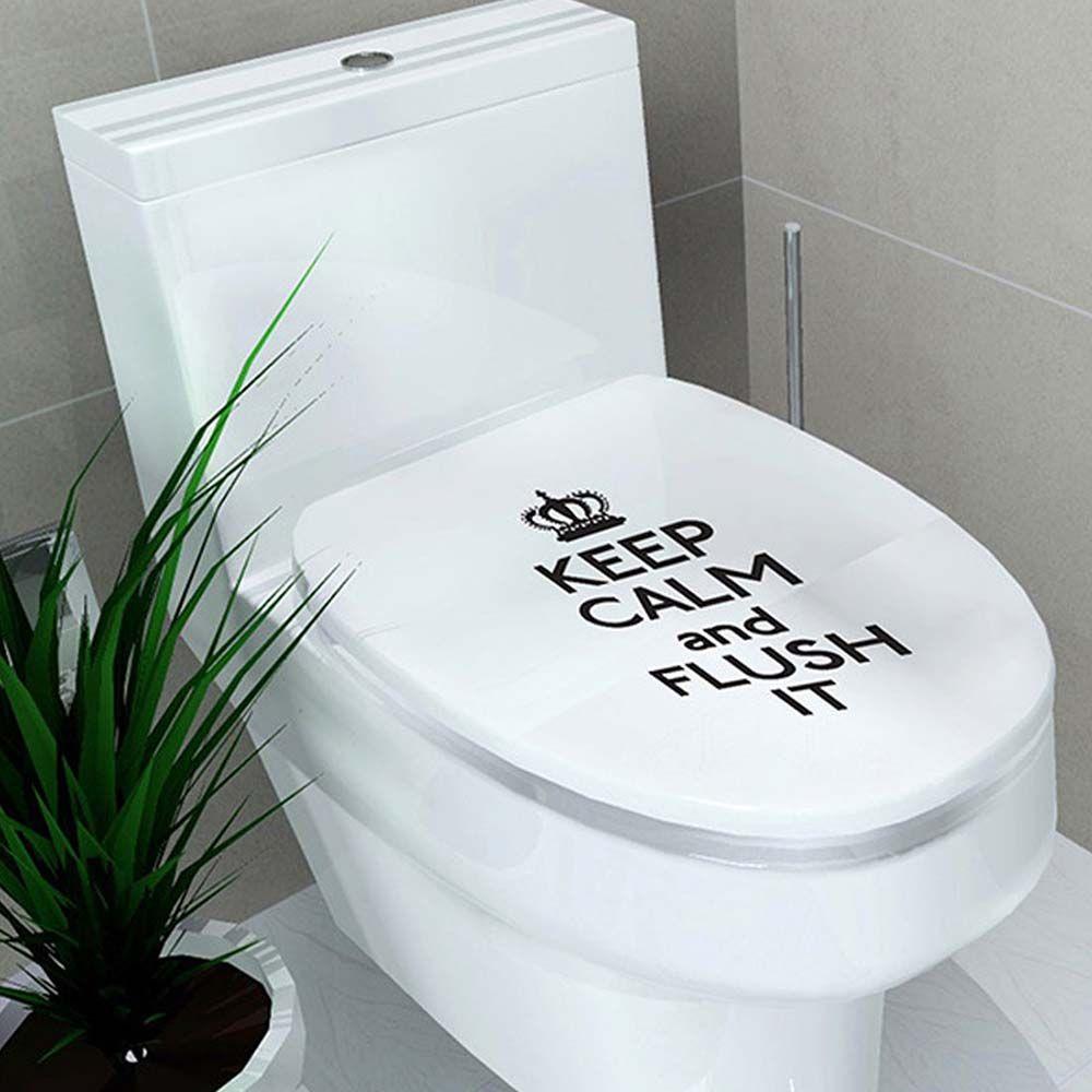 Bathroom Decoration Home Toilet Seat Sticker Closestool Decor Toilet Sticker WC Cover Decals