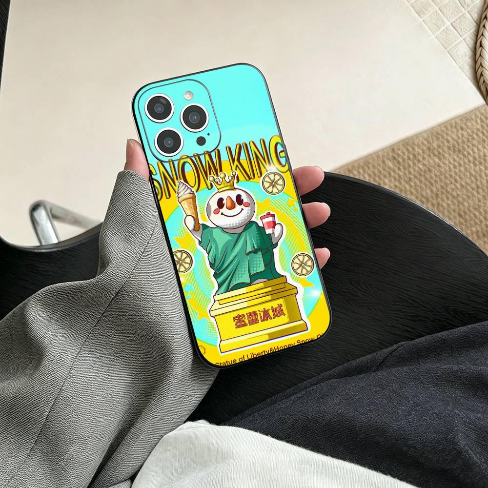 Чехол для телефона Mixue Bingcheng Для iPhone 17, 16, 15, 14, 13, 12, 11 Plus, Pro Max, Другие Мягкий Черный Чехол