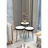 Vind Nesting Table, Triple Nesting Table, Metal Leg Nesting Table