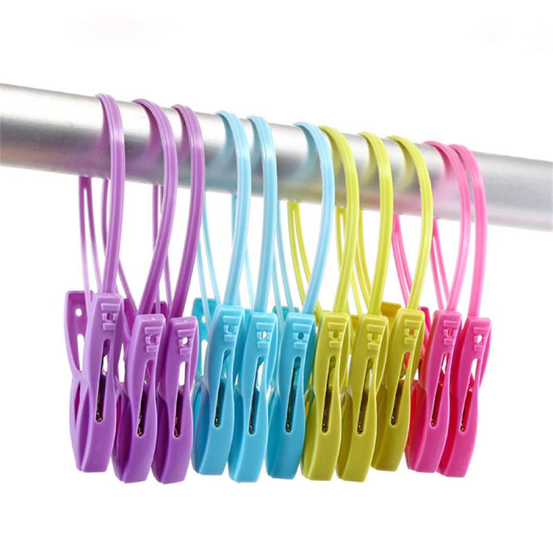 32 Clips Folding Clothes Dryer Hanger Windproof Socks Underwear Drying Rack Household Children Adults Storage Laundry Rack