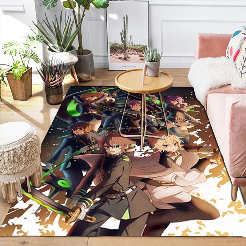Owari no Seraph Rug Floor Mat for Living Room or Bedroom Soft and Comfortable Carpet a Gift for Birthday and Holiday.DFF0925258