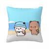 Cartoon Bubu Dudu Panda Bear Pillowcase Printed Polyester Cushion Cover Decorative Pillow Case Cover Bedroom Square cm