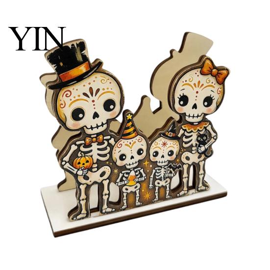 Decorative Napkin Organizer for Party Halloween Wooden Holder Dining Table, Paper Towel Holder, Stable Dispenser Freestanding Tissue Table Home