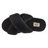 UGG Suede Round Toe Slip-On Warm Comfortable Versatile Slide Sandals Women Sandals Black 1138116-BLK