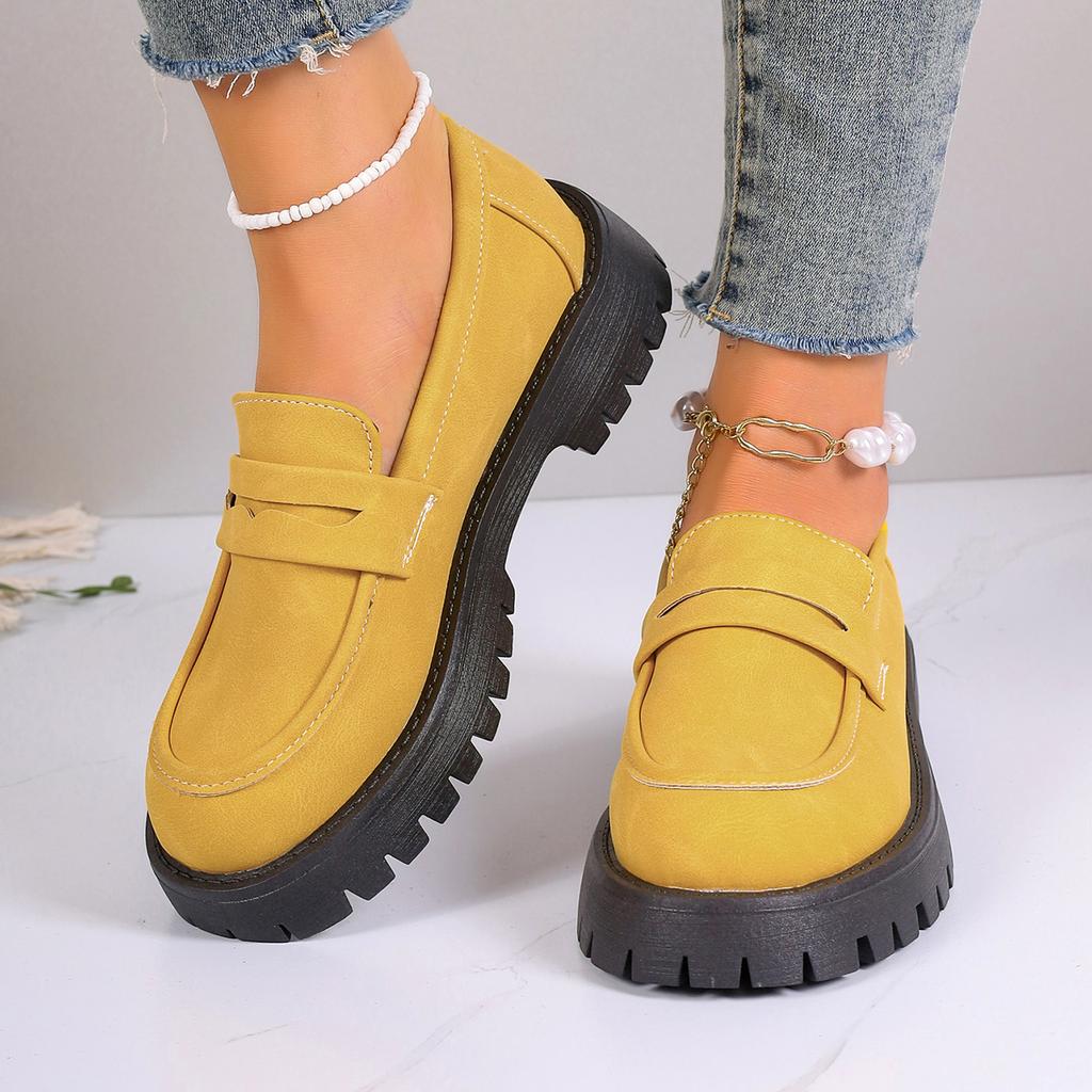 New Shoes Women Plus Size Loafers Women British Style Platform Shoes Office Ladies Light Casual Designer Shoes