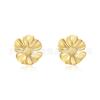 18K Gold-Plated Stainless Steel Floral Earrings - Luxury Fashion Statement
