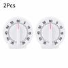Mechanical Timer 60-Min Countdown White ABS Modern Standing Design Ideal for Kitchen Study Office3