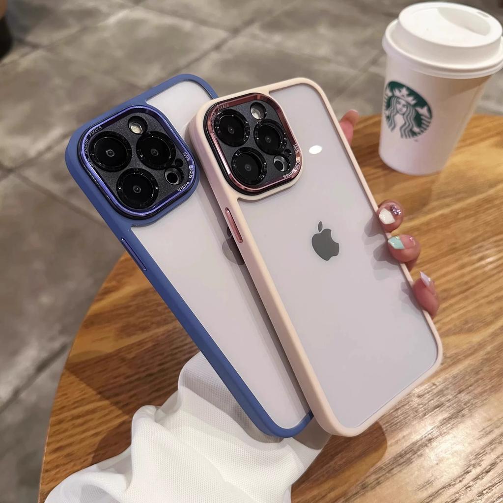 Подходит для Apple 17 Премиальный Металлический Объектив Полностью Покрывающий Чехол для Мобильного Телефона iPhone16promax Прозрачный Защитный Чехол с Защитой от Протечек