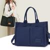 Women's Bag New Commuter Women's Handbag Simple Canvas Tote Bag Large Capacity Casual Shoulder Messenger Bag Women