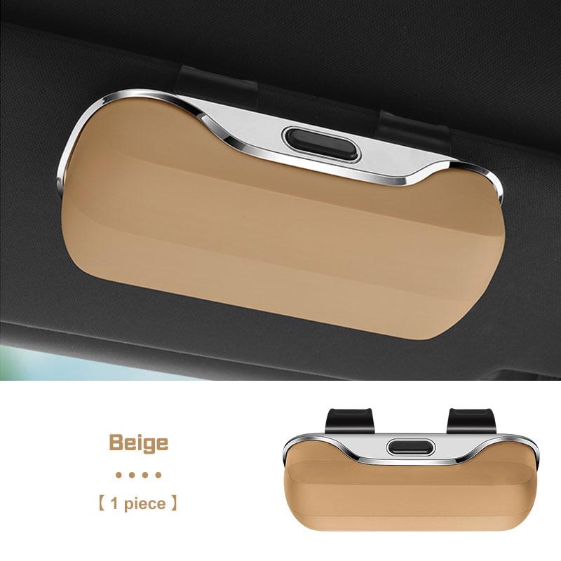 Car Visor Glasses Box Portable For BMW E38 E46 F15 E90 E92 E87 G20 G30 1 3 5 7 Series X1 X3 X5 Sunglasses Holder Eyeglasses Case