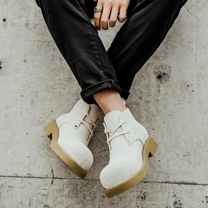 Ботинки Мартина мужские осенне-зимние новые ботинки на высокой подошве, мужские ретро трендовые универсальные уличные рабочие ботинки