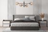 Vicenza Black-Chrome Hanging Lamp 4-Flat Honey Lampshade E14